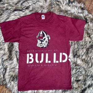 Vintage Mississippi State Bulldogs big logo MSU  tshirt tee
